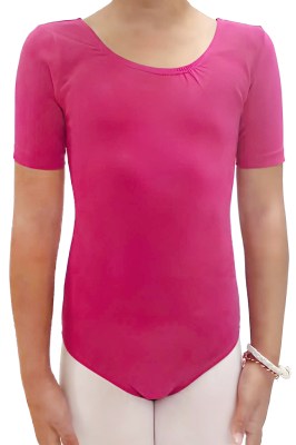 Go Dance Girls' Short Sleeved Leotard