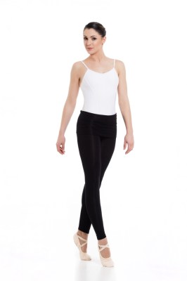 Ladies leggins with fold over yoke