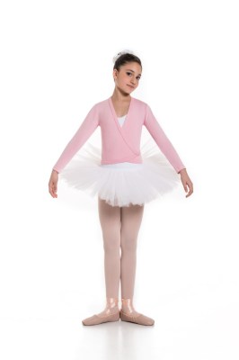 Girls wrap-over long sleeved cardigan