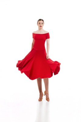 Ladies Long 6 Panel Skirt